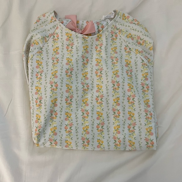 Minnow Women's Linear Citrus Rashguard One Piece - Picture 6 of 7